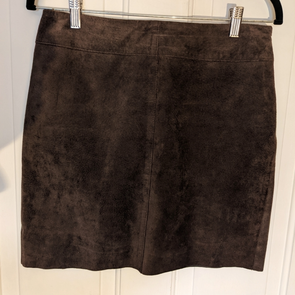 Brown Suede Skirt size 7/8
